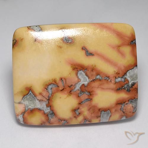 Jaspe Multicolor natural de 65.37 ct, Forma Cojín, Opaco