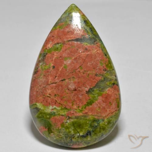 41.42ct Natural Multicolor Jaspe, En forma de pera, Opaco