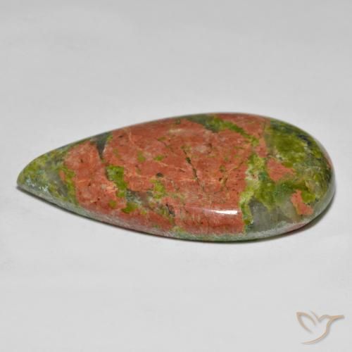 Jaspe Multicolor natural de 41.42 ct, En forma de pera, Opaco