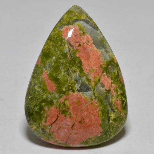 Jaspe Multicolor natural de 24.54 ct, En forma de pera, Opaco