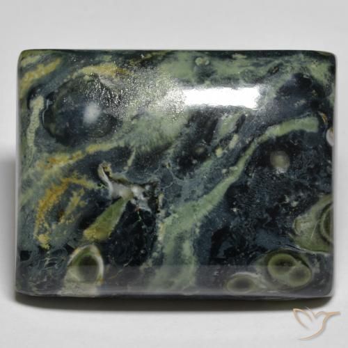 Jaspe Multicolor natural de 50.87 ct, Corte Baguette, Opaco