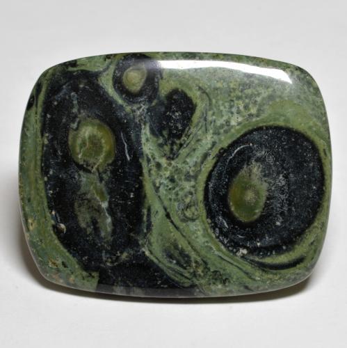 Jaspe multicolor natural de 40,44 ct, corte cojín, opaco