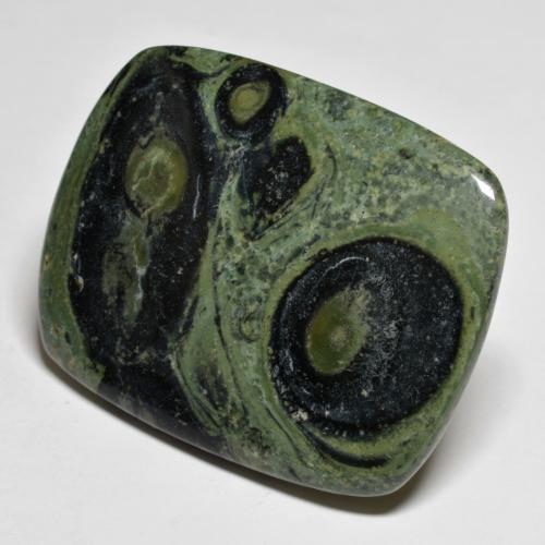Jaspe multicolor natural de 40,44 ct, corte cojín, opaco