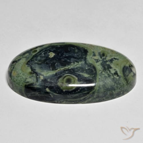 Jaspe Multicolor natural de 33.58 ct, Ovalada, Opaco