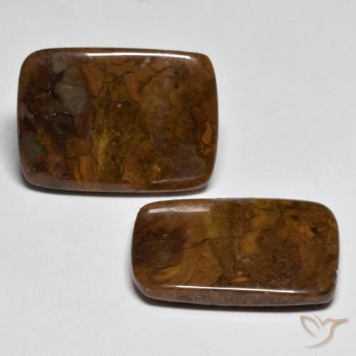 Gemas de Jaspe Multicolor natural de 15.77 ct, Forma Cojín, Opaco