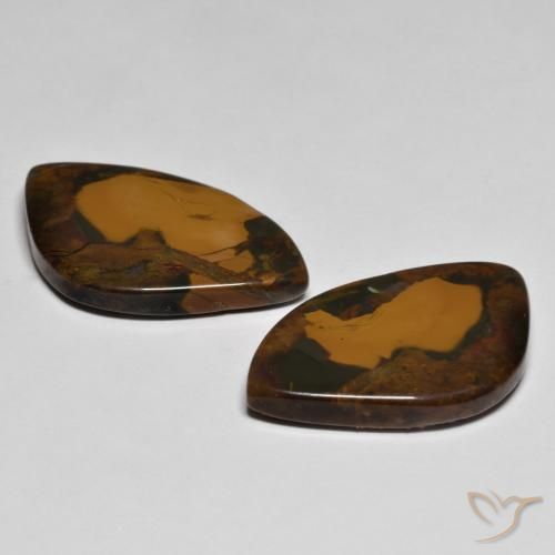 Gemas de Jaspe Multicolor natural de 23.09 ct, Elegante, Opaco