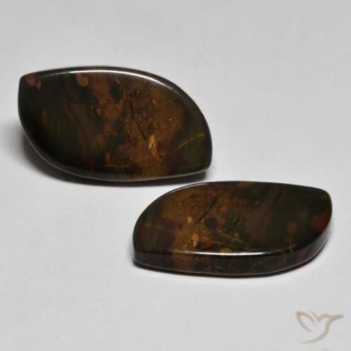 Gemas de Jaspe Multicolor natural de 14.51 ct, Elegante, Opaco