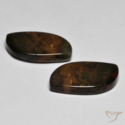 Gemas de Jaspe Multicolor natural de 14.51 ct, Elegante, Opaco