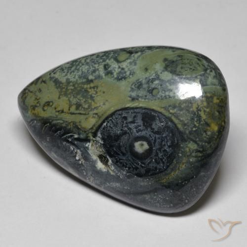 32.43ct Natural Multicolor Jaspe, En forma de pera, Opaco