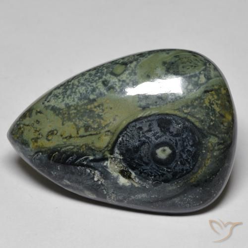 Jaspe Multicolor natural de 32.43 ct, En forma de pera, Opaco
