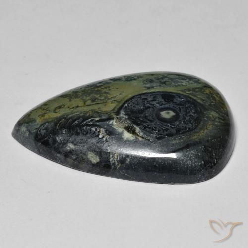 Jaspe Multicolor natural de 32.43 ct, En forma de pera, Opaco