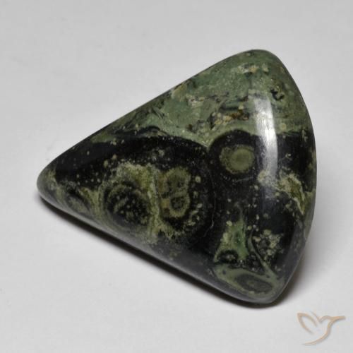Jaspe Multicolor natural de 35.75 ct, En forma de pera, Opaco