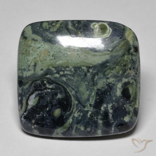 Jaspe Multicolor natural de 34.50 ct, Forma Cojín, Opaco