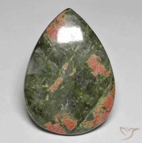 Jaspe Multicolor natural de 56.12 ct, En forma de pera, Opaco