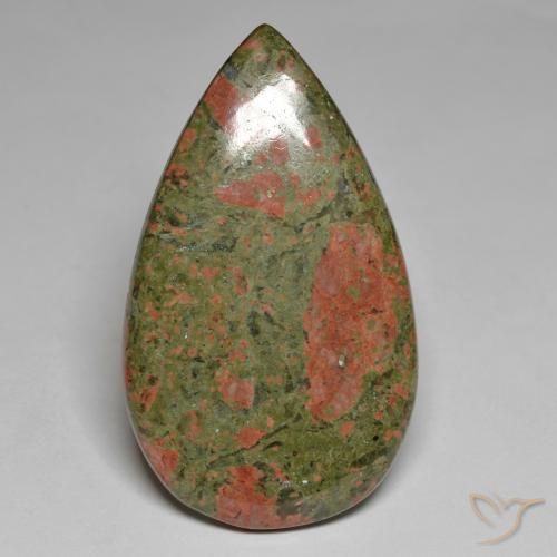 40.05ct Natural Multicolor Jaspe, En forma de pera, Opaco