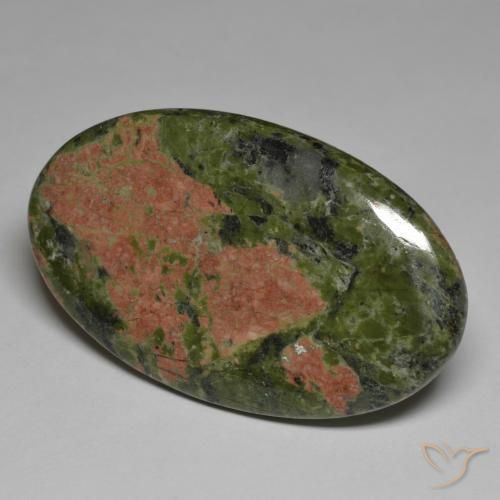Jaspe Multicolor natural de 64.77 ct, Ovalada, Opaco