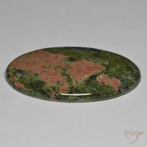 Jaspe Multicolor natural de 64.77 ct, Ovalada, Opaco