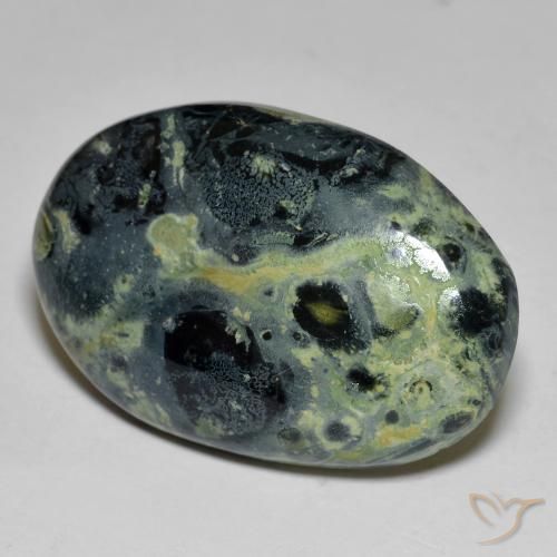 Jaspe Multicolor natural de 24.78 ct, Ovalada, Opaco