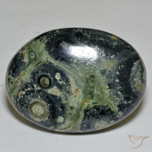 Jaspe Multicolor natural de 63.38 ct, Ovalada, Opaco