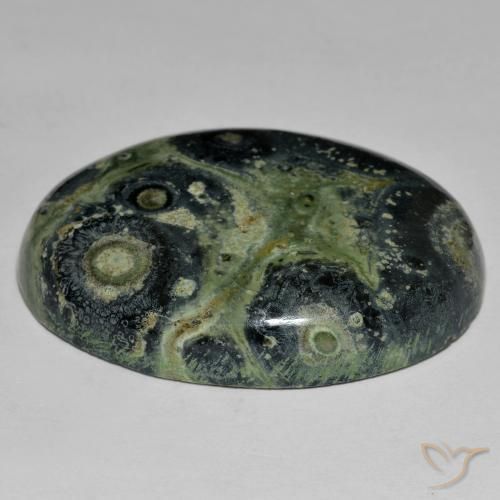 Jaspe Multicolor natural de 63.38 ct, Ovalada, Opaco