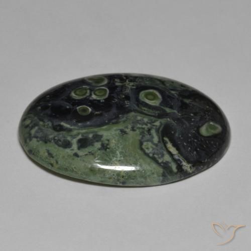Jaspe Multicolor natural de 36.38 ct, Ovalada, Opaco