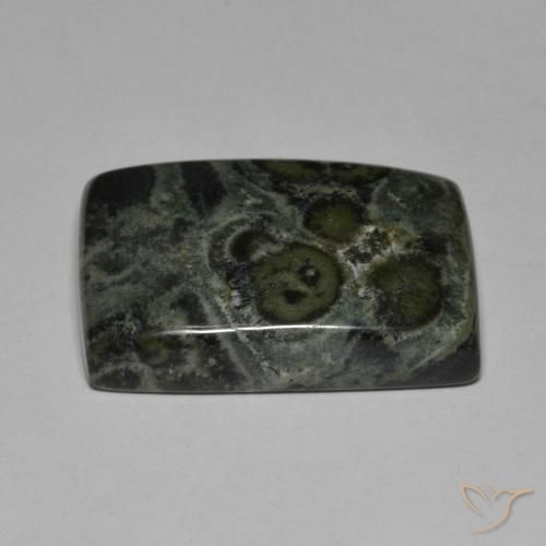Jaspe Multicolor natural de 31.93 ct, Corte Baguette, Opaco