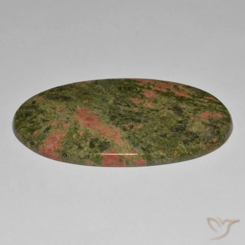 Jaspe Multicolor natural de 92.02 ct, Ovalada, Opaco
