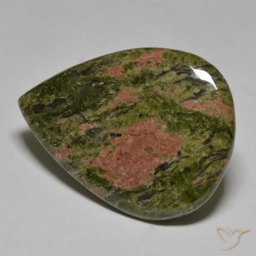 Jaspe Multicolor natural de 33.14 ct, En forma de pera, Opaco