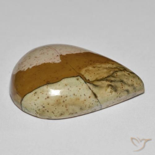 Jaspe Multicolor natural de 25.66 ct, En forma de pera, Opaco