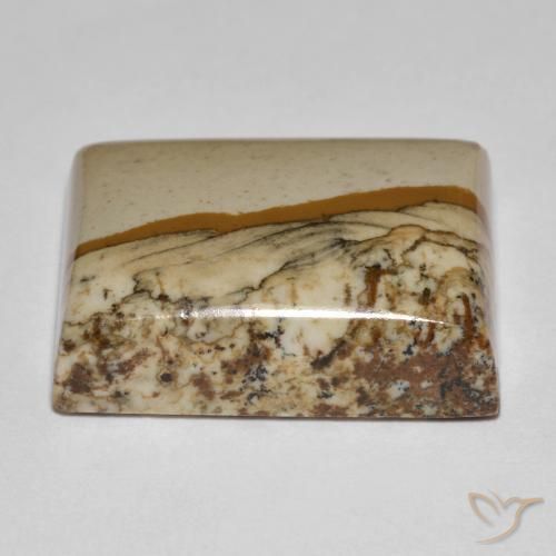 Jaspe Multicolor natural de 24.30 ct, Corte Baguette, Opaco