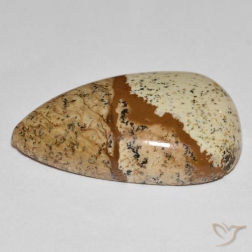 Jaspe Multicolor natural de 24.18 ct, En forma de pera, Opaco