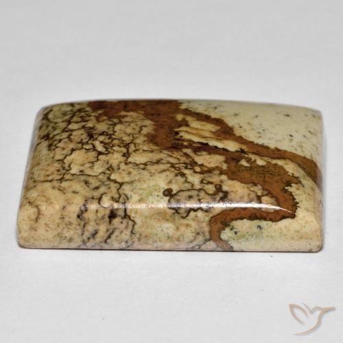 Jaspe Multicolor natural de 38.31 ct, Corte Baguette, Opaco