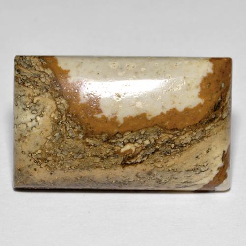 Jaspe multicolor natural de 24,07 ct, baguette, opaco