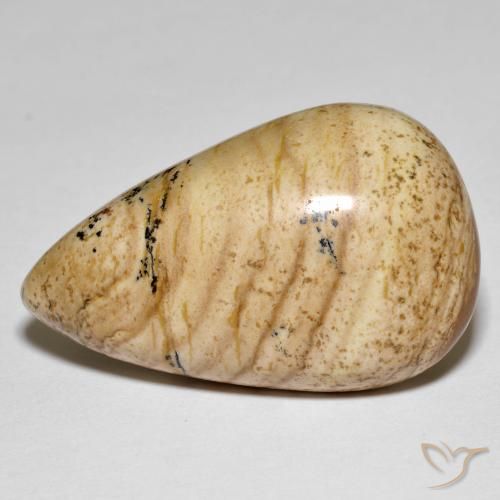 32.33ct Natural Multicolor Jaspe, En forma de pera, Opaco