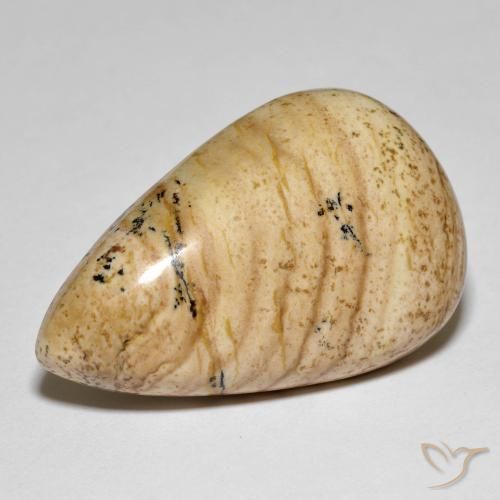 Jaspe Multicolor natural de 32.33 ct, En forma de pera, Opaco