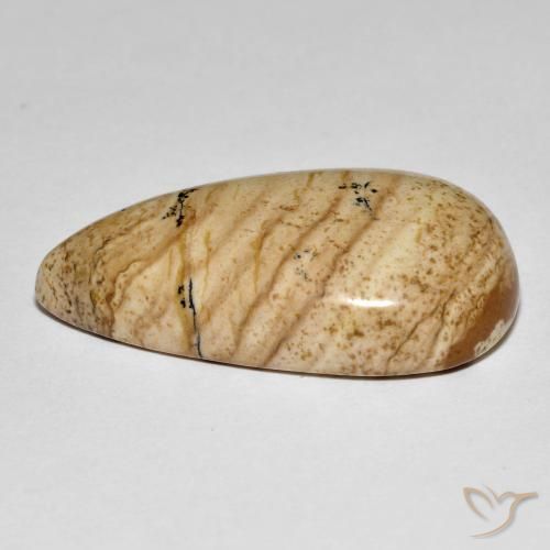 Jaspe Multicolor natural de 32.33 ct, En forma de pera, Opaco