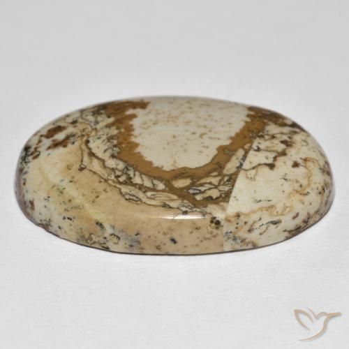 Jaspe Multicolor natural de 42.85 ct, Ovalada, Opaco