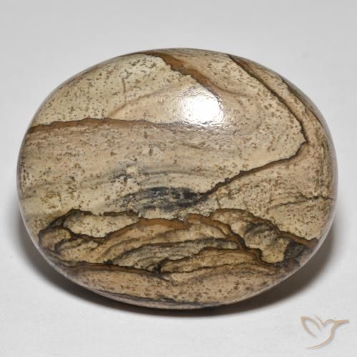 Jaspe Multicolor natural de 50.05 ct, Ovalada, Opaco