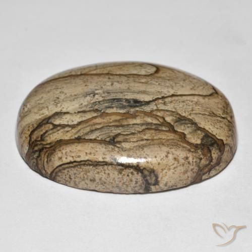 Jaspe Multicolor natural de 50.05 ct, Ovalada, Opaco