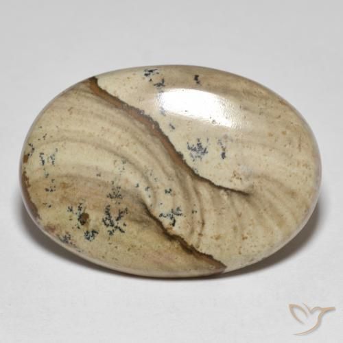 Jaspe Multicolor natural de 23.20 ct, Ovalada, Opaco