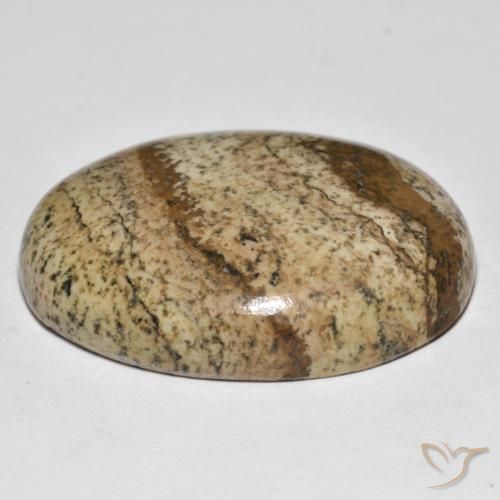 Jaspe Multicolor natural de 39.03 ct, Ovalada, Opaco