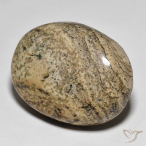 Jaspe Multicolor natural de 42.34 ct, Ovalada, Opaco