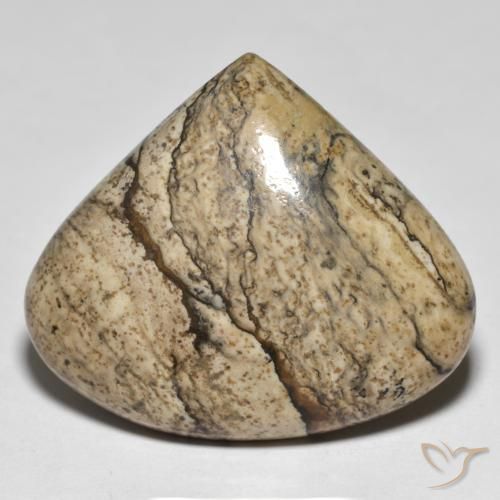 32.69ct Natural Multicolor Jaspe, En forma de pera, Opaco