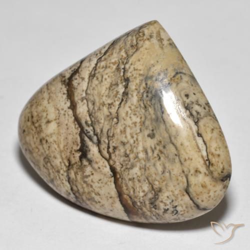Jaspe Multicolor natural de 32.69 ct, En forma de pera, Opaco