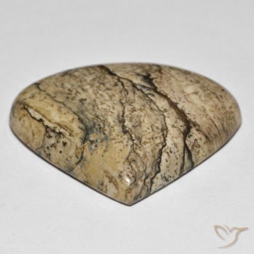 Jaspe Multicolor natural de 32.69 ct, En forma de pera, Opaco