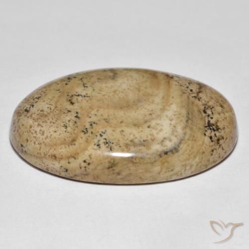 Jaspe Multicolor natural de 31.50 ct, Ovalada, Opaco