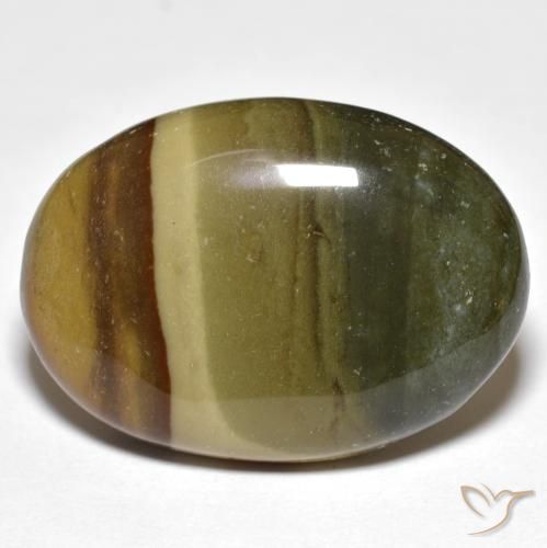 22.93ct Natural Multicolor Jaspe, Ovalada, Opaco