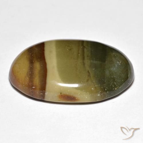 Jaspe Multicolor natural de 22.93 ct, Ovalada, Opaco