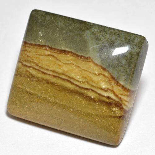 Jaspe Multicolor natural de 24.80 ct, Cuadrado, Opaco