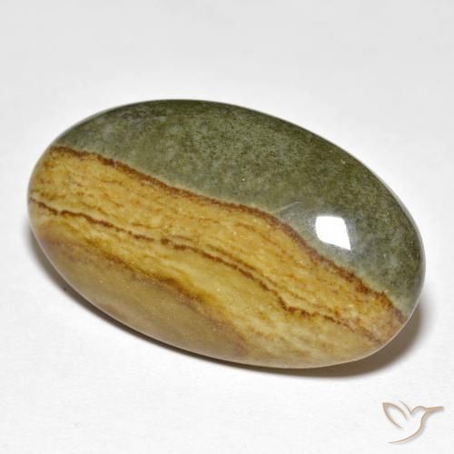 Jaspe Multicolor natural de 23.89 ct, Ovalada, Opaco
